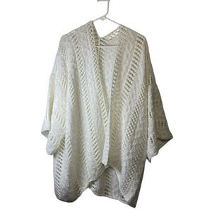 Chic White Women's Knit Cardigan